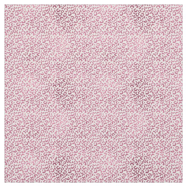 Glam Pink Leopard Print Stoff (Muster)