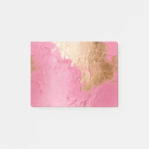 Glam Pink und Gold Post-it Klebezettel
