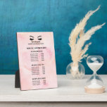 Glam Pink Watercolor EYELASH SALON SERVICE LISTE Fotoplatte<br><div class="desc">Die Preisliste von Eyelash Extensions ist die perfekte Möglichkeit, Ihre Dienstleistungen und Preise zu zeigen. Enthält vier individuell anpassbare Überschriften und Textfelder sowie Platz für Ihre Kontaktinformationen in Ihrem Unternehmen ganz unten. Um das Layout anzupassen, geben Sie Ihren Text ein und ändern Sie mithilfe der Funktion Anpassen die Positionierung und...</div>