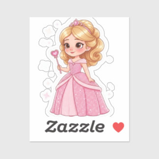 Glam Princess-Vinyl Aufkleber