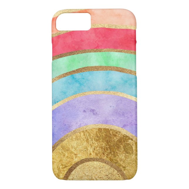 Glam Rainbow Case-Mate iPhone Hülle (Rückseite)