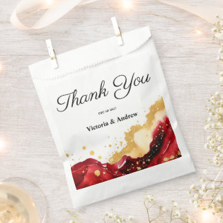 Glam Red Favor Bag Geschenktütchen