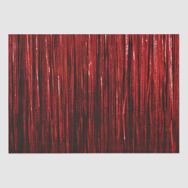 Glam Red Glitzy Wedding Seidenpapier (Vorderseite)