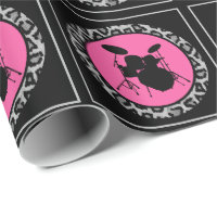 Glam Rock Drummer Leopard Drum Kit Musikergeschenk
