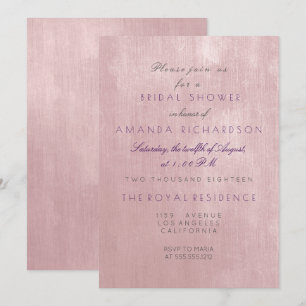 Glam Rose Ballett rosa Pastellfarben Lila Brautpar Einladung