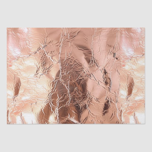 Glam Rose Gold Foil Seidenpapier (Vorderseite)