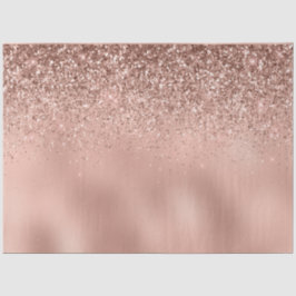 Glam Rose Gold Glitzer Seidenpapier