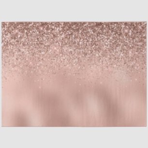 Glam Rose Gold Glitzer Seidenpapier