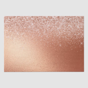 Glam Rose Gold Glitzer Seidenpapier