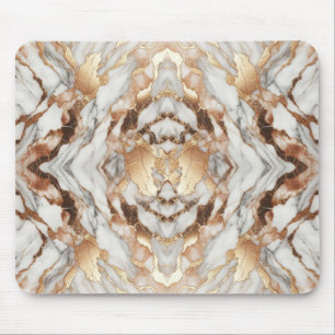 Glam Rose Gold Luxuriös Trend Marble  Mousepad