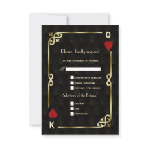 Glam Royal Gold Black Art Deco 20er Hochzeit