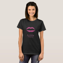 Glam Schwarz Heiß Rosa Glitzer große Lippen Makeup