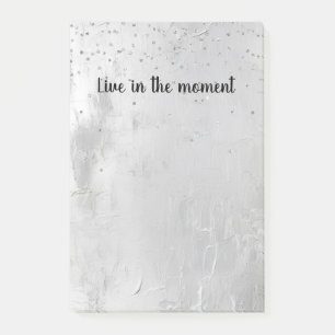 Glam Silver Confetti Post-it Klebezettel