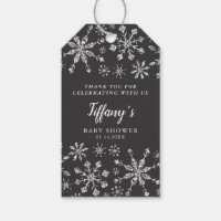 Glam Silver Glitzer Winter Wonderland Babydusche