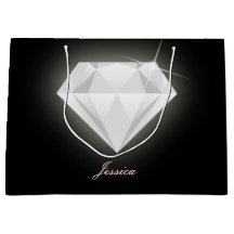 Glam Sparkle Solitaire Diamond Black