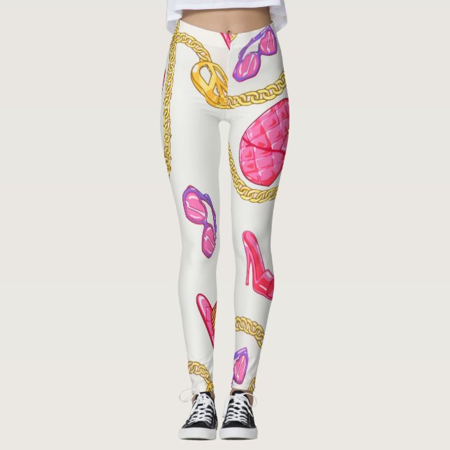 Glam Street Leggings Pink Gold (Vorderseite)