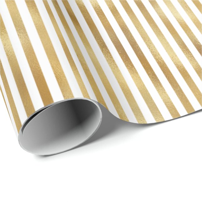 Glam Streifen Geschenkpapier (Rolleneckpunkt)