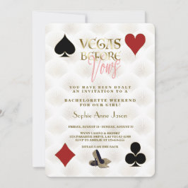 Glam Vegas Before Vows Casino Gatsby Bachelorette Einladung
