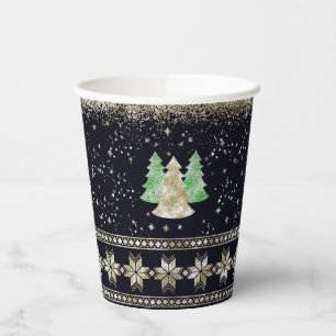 Glam-Weihnachtsfeier Pappbecher