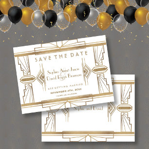 Glam White in den 1920er Jahren Great Gatsby Save  The Date