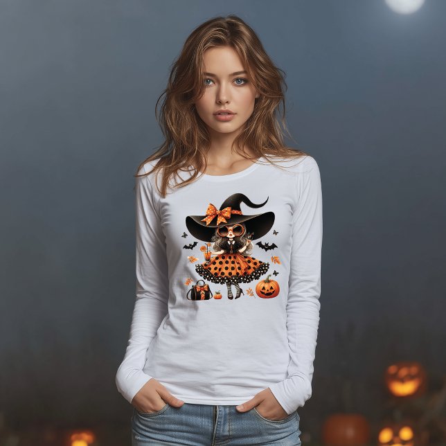 Glam Witch Sonnenbrille & Bats Halloween Tri-Blend Shirt (Von Creator hochgeladen)