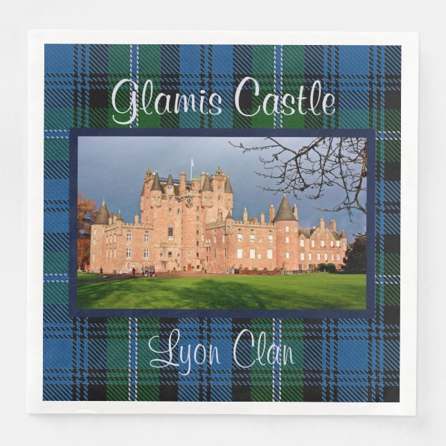 Glamis Castle - Lyon Family Zuhause, Royal Residen Serviette (Vorderseite)