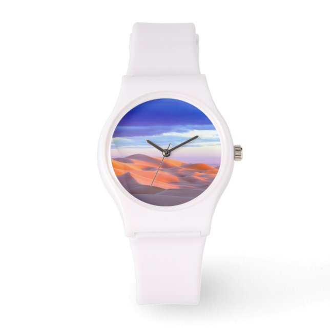 Glamis Sand Dunes bei Sonnenuntergang Armbanduhr (Vorderseite)