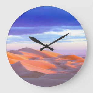 Glamis Sand Dunes bei Sonnenuntergang Große Wanduhr