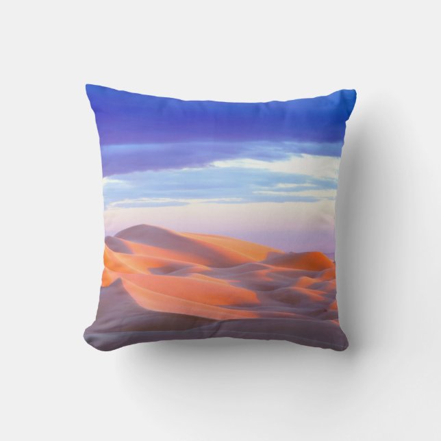 Glamis Sand Dunes bei Sonnenuntergang Kissen (Vorderseite)