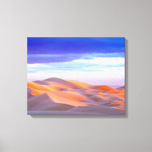 Glamis Sand Dunes bei Sonnenuntergang Leinwanddruck (Vorderseite)