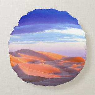 Glamis Sand Dunes bei Sonnenuntergang Rundes Kissen