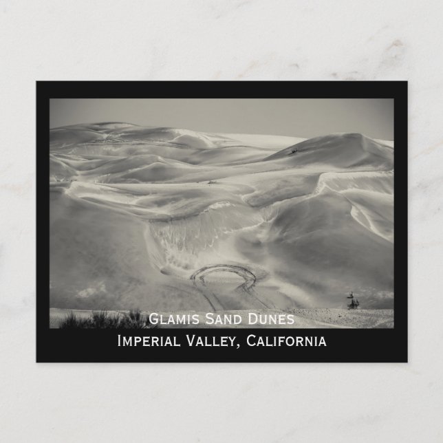 Glamis Sand Dunes Desert Imperial Valley Foto Postkarte (Vorderseite)