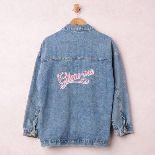 Glamma blanc/rose Denim Jacket