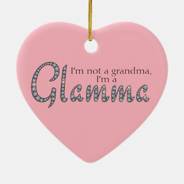 Glamma bling coeur ornement (Dos)