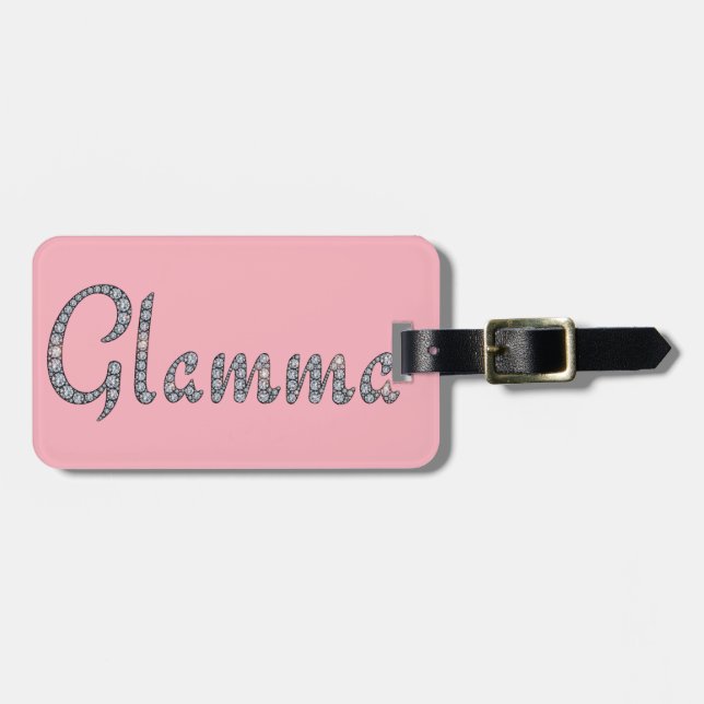 Glamma bling Gepäckanhänger (Vorderseite horizontal)