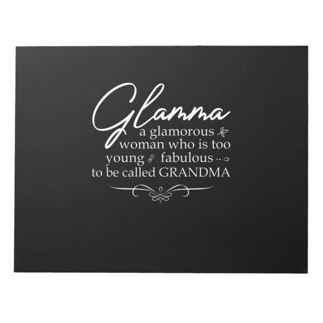 Glamma Glamour Notizblock (Vorderseite)