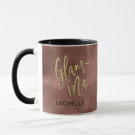 Glamma Glamour Oma Rose Goldene Fossilien Tasse