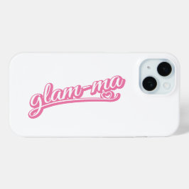 Glamma pink/weiß auf weiß Case-Mate iPhone hülle