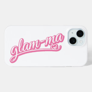 Glamma pink/weiß auf weiß Case-Mate iPhone hülle