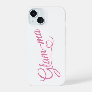 Glamma rose sur fond blanc