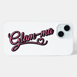 Glamma schwarz/rosa auf weiß Case-Mate iPhone hülle