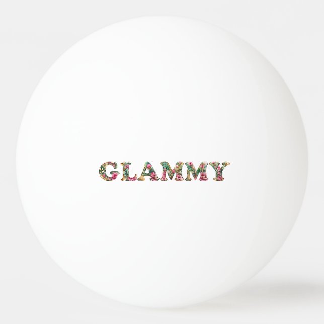 Glammy Floral Oma Niedlich Mütter Tag Tischtennisball (Vorderseite)