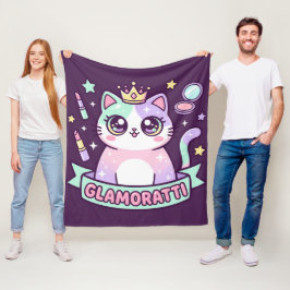 Glamoratti Katze Fleecedecke