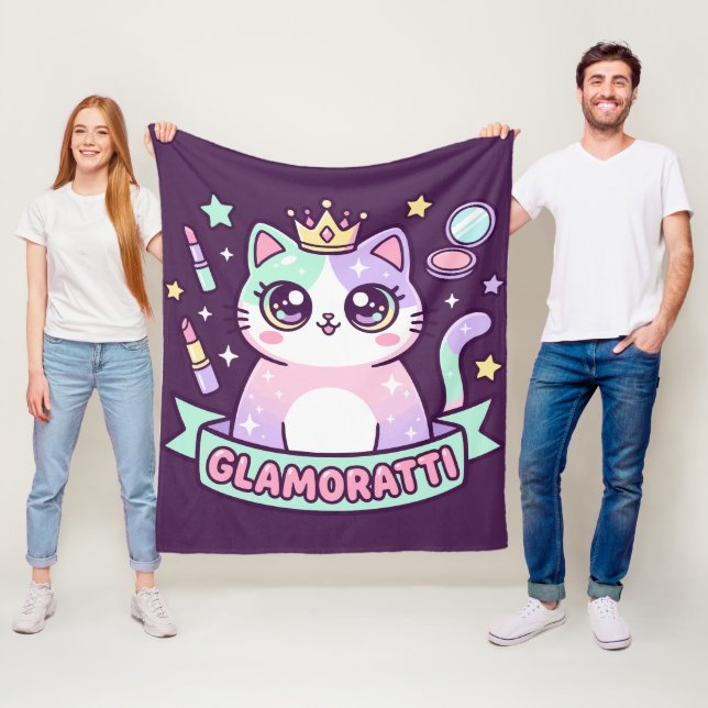 Glamoratti Katze Fleecedecke (Beispiel)