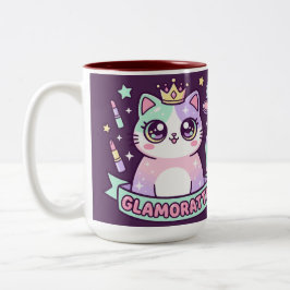 Glamoratti Katze Zweifarbige Tasse