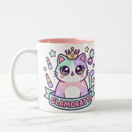 Glamoratti Katze Zweifarbige Tasse