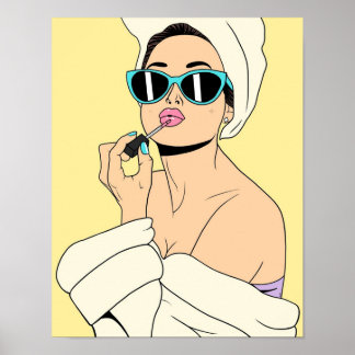 Glamorous Brunette Poster