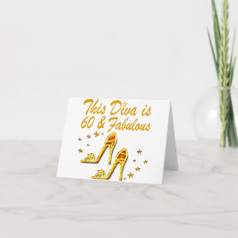 GLAMOROUS GOLD 60. GEBURTSTAG KARTE
