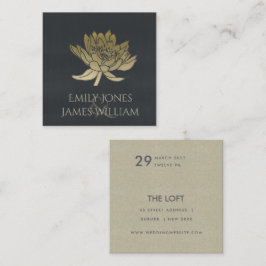 GLAMOROUS GOLD BLAUE BLACK LOTUS FLUSSBREITE QUADRATISCHE VISITENKARTE