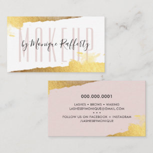 GLAMOROUS LUXE Stilvolle Imitate vergoldet goldfar Visitenkarte